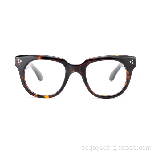 Precio de fábrica Lentes grandes de lujo Giros de acetato de borde completo para unisex